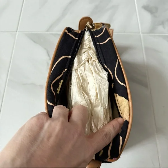 Tommy Bahama Waikiki Hawaiian Hula Mini Clutch Bamboo Zipper Toiletry Bag NEW - Picture 5 of 8